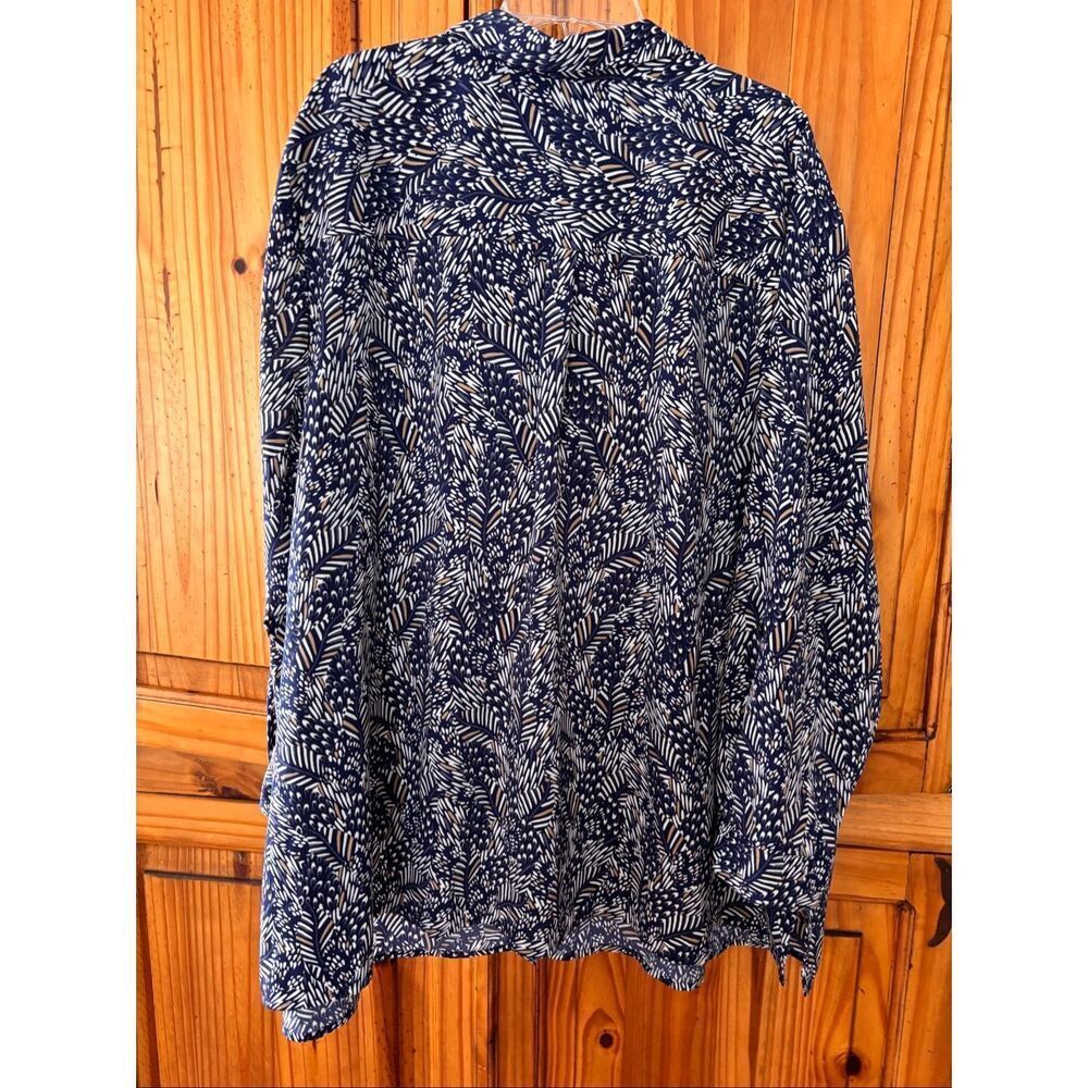 Catherines Button Front Blouse - Picture 6 of 8